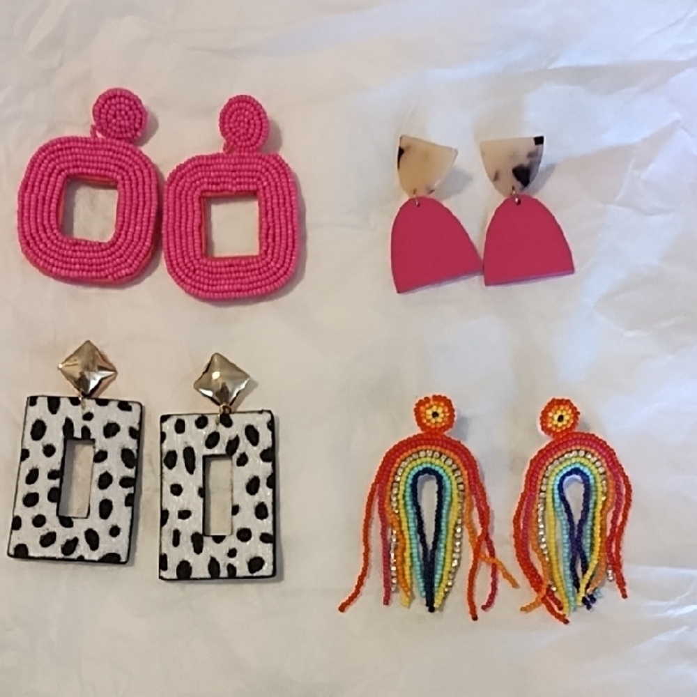 Colorful Women's Earrings Set